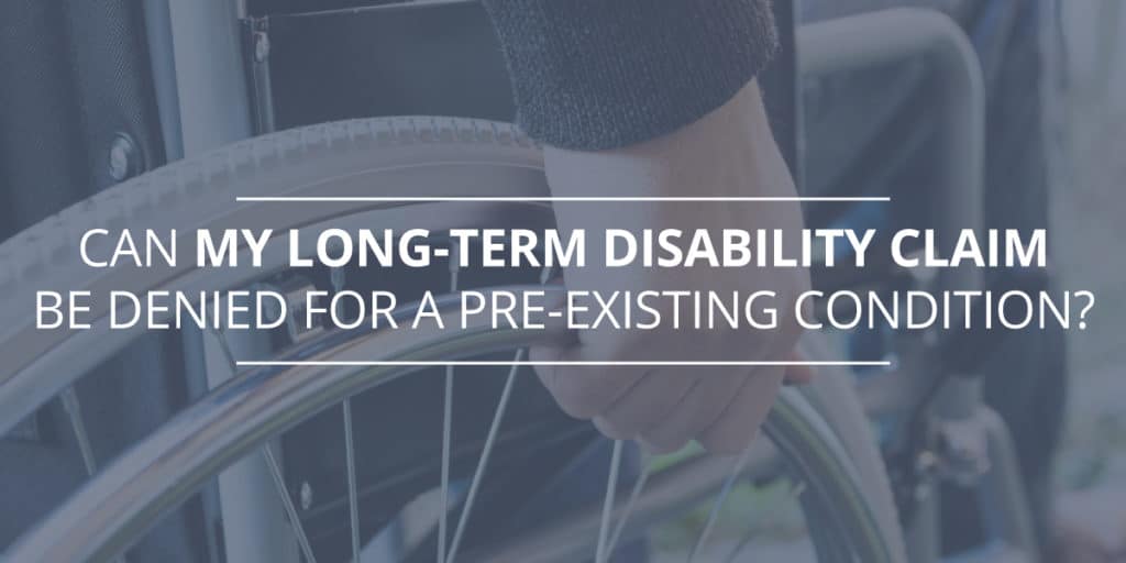 reclamo de discapacidad a largo plazo