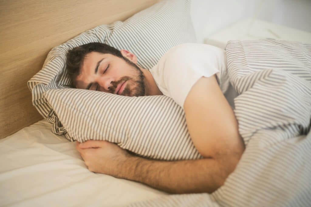 Man sleeping who represents one of thousands of veterans with sleep apnea