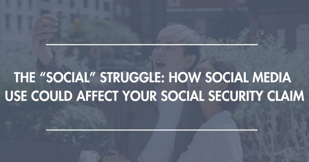 Image of how social media use could affect your social security claim